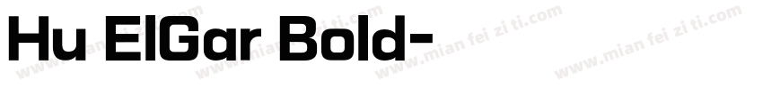 Hu ElGar Bold字体转换